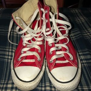 Barely worn: Red All Star Hightop Converse